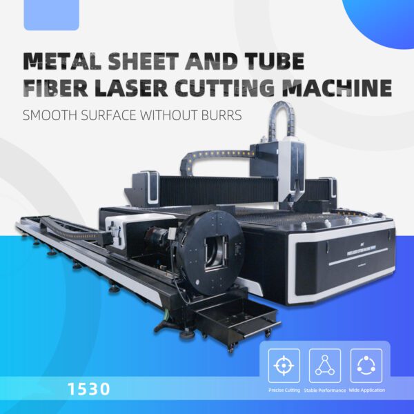 A metal sheet and tube fiber laser cutting machine.