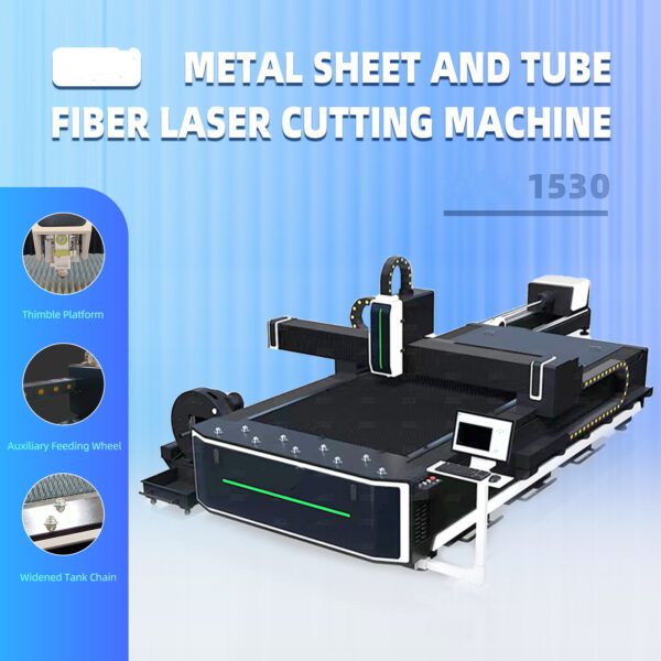 A metal sheet and tube fiber laser cutting machine