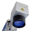 A close up of the front of an industrial camera