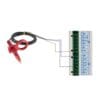 A red wire is connected to the wires.