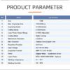 A table with product parameters and their specifics.