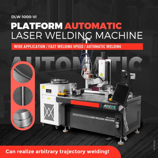 A poster of an automatic laser welding machine.