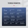 A table showing the technical parameters of an air conditioner.