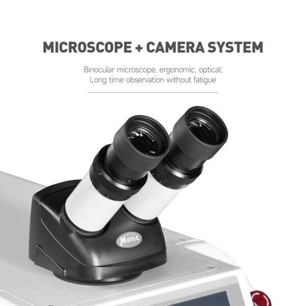 A microscope and camera system with two microscopes.